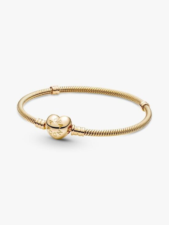 Pandora Jewelry - Pandora Moments Heart Clasp Snake Chain Bracelet